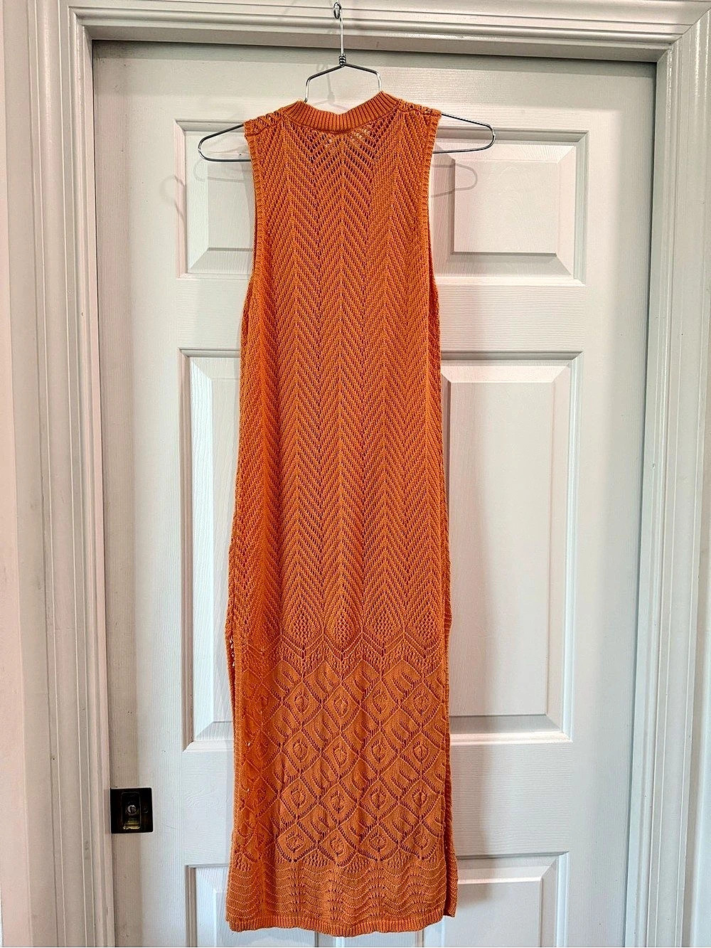 Joie orange/coral knit Maxi Dress Size Small